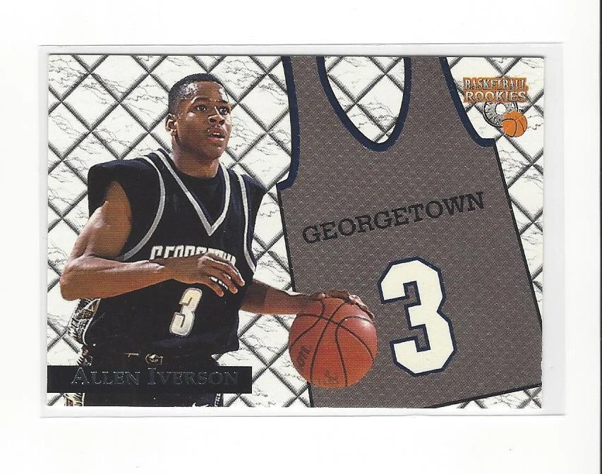 1996 Score Board Rookies College Jerseys #J1 Allen Iverson Nuggets 76ers - Image 1 of 1