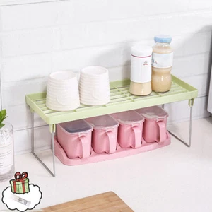 Standing Rack Countertop Storage Organizer Shelf Holder Rack Kitchen Bathroom - Picture 1 of 11