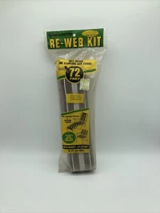 NOS Vintage Wellington Lawn Chair Webbing Re-Web Kit Brown With White Stripes - Picture 1 of 6