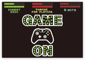 58x51" Fondo de fondo de fotografía retro de juegos para videojuegos en fiesta niños - Imagen 1 de 3