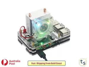ICE-Tower Cooling Fan colour LED Raspberry Pi 4 Pi 3 or 3B+ - Picture 1 of 2