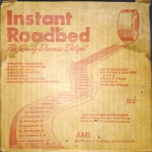 HO Scale Instant Kork Gummi Straßenbett 2" x 30ft Brandneu in Box - Bild 1 von 3