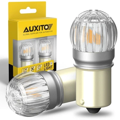 AUXITO BA15S 1156 Amber LED Turn Signal Light Bulb Error Free Anti Hyper Flash D - Image 1 of 4