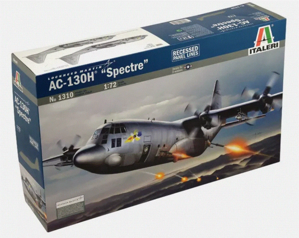 Italeri 1310 1:72 scale  AC-130H Spectre Gunship - Image 1 of 1