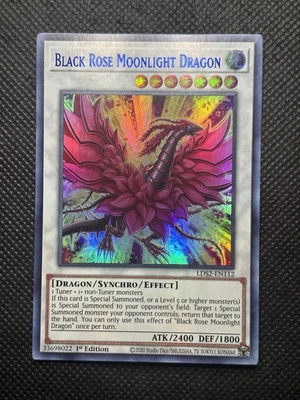 YuGiOh! Black Rose Moonlight Dragon LDS2-EN112 Ultra Rare (Blue) 1st Edition NM - Image 1 of 2