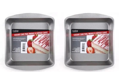 Set of 2 Cooking Concepts Square Non Stick Cake Durable Bakeware Pan 8"In Pans - Image 1 of 3