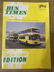 Bus Times Magazine : January 1988 - New Year Edition VGC - Picture 1 of 8