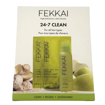 Fekkai 24/7 Limpio Sidra de Manzana Desintoxicación Cuidado del Cabello Set NUEVO Medias de Vacaciones Regalo Foto 1 de 4