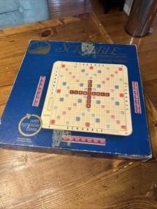 1982 Scrabble Deluxe Turntable Rotating Board game BLUE Edition COMPLETE - Picture 1 of 6