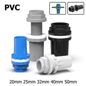 PVC Fitting Klebefittings Muffe Durchführung Rohrverbinder Aquarium 20mm - 50mm - Picture 1 of 12