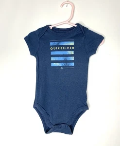 Body Quiksilver de una pieza azul manga corta para niños | niño talla 6-9 meses - Imagen 1 de 3