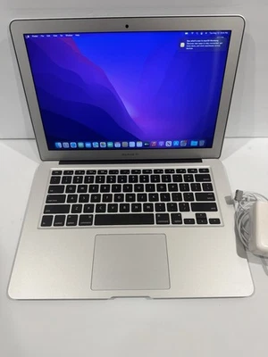 Apple MacBook Air 13.3" 2017 Core i5 1.8ghz 8GB ram 128GB SSD OS Monterey OS 12 - Image 1 of 4