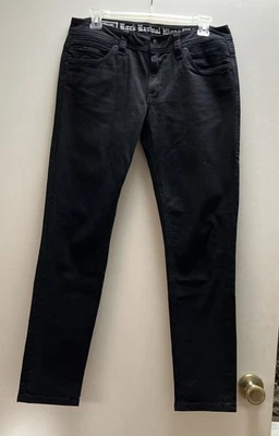 Pantalones de mezclilla Rock Revival Moto para mujer 29 X 28,5 negros Foto 1 de 4