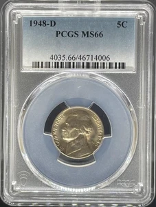 1948-D Jefferson Nickel MS66 PCGS (#PA46714006) - Picture 1 of 2