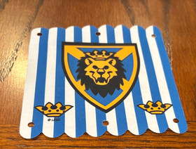 Lego Cloth Lion Knights Blue White Stripe 6098 6091 King Leo Castle banner flag