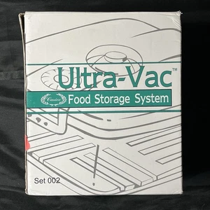 SISTEMA DE ALMACENAMIENTO DE ALIMENTOS ULTRA-VAC CARICO JUEGO DE 3 RECIPIENTES DE VACÍO CON JUEGO DE TAPAS 002 - Imagen 1 de 8