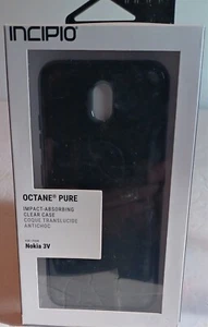 New Incipio Octane Pure Series Rugged Slim Cover Case For Nokia 3V - Smoke - Picture 1 of 2