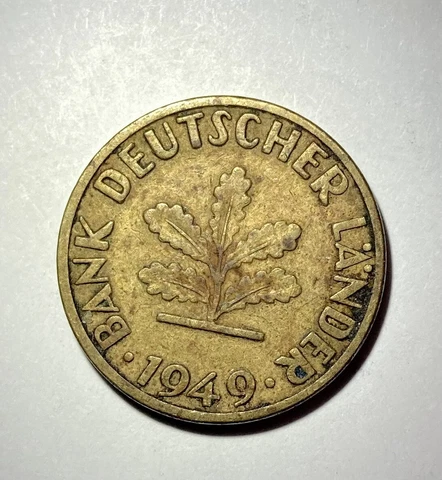1949-D Germany 5 Pfennig Circulated. Beautiful Coin! FREE $HIPPING! Cover
