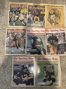 1975-83 Pittsburgh Steelers The Sporting News Lot Bradshaw Lambert 8 Mags - Picture 1 of 4