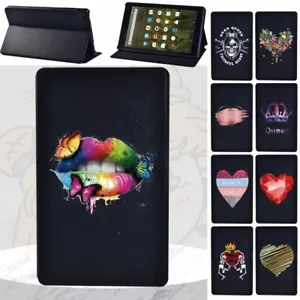 PU Leather tablet Stand Cover Case For Amazon Fire 7/HD 8 10/HD 8 10 plus+Pen - Picture 1 of 41