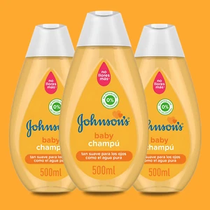 Johnsons Champú Bebé con Fórmula Sin Desgarros, 500 ml (Paquete de 3) - Imagen 1 de 7
