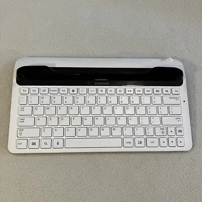 Samsung Keyboard Dock for Galaxy Tab 10.1 White Model ECR-K14AWE - Image 1 of 4