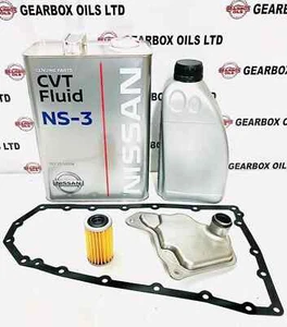 FOR NISSAN JF017E CVT AUTOMATIC GEARBOX FILTERS, GASKET OIL 5L NS-3 KIT - Picture 1 of 7