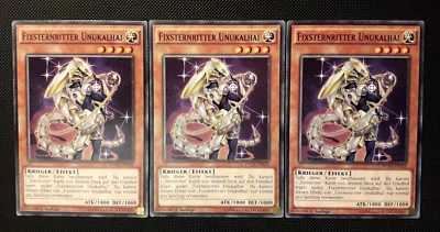 Yu-Gi-Oh! 3x Finsternritter Unukalhai, DUEA-DE022, Common, 1. Auflage, Excellent - Bild 1 von 4