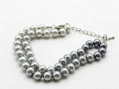 Pulsera o gargantilla JK Jewel Kade imitación gris perlas joyería Foto 1 de 4