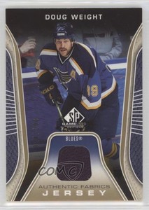 2006 SP Game Used Edition Authentic Fabrics Gold Jersey /100 Doug Weight #AF-DW