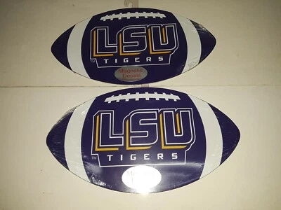 LSU Tigers Football Magnetic Decal 10 1/2" x 5 3/4" ( Set of Two )  - Image 1 of 2