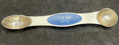 Food Network 1/2 colher de chá colher de medição magnética substituição aço inoxidável - Imagem 1 de 4