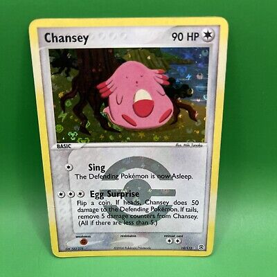 Pokemon EX FireRed & LeafGreen Chansey 19/112 Reverse Holo Rare  NM