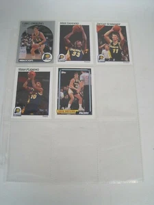 Lote de 5 cartas de jugador de la NBA Indiana Pacers con hoja de carpeta (Greg Dreiling, raras) - Imagen 1 de 12