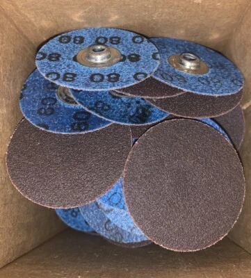 Box Of 100 Disc  Norton 2" 80 Grit Speed-Lok Quick Charge R228 Metalite   38150 - Image 1 of 3