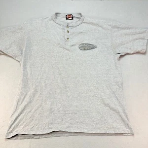 Harley-Davidson Henley T-Shirt Flame Logo Graphic Tee X-Large XL - Picture 1 of 9