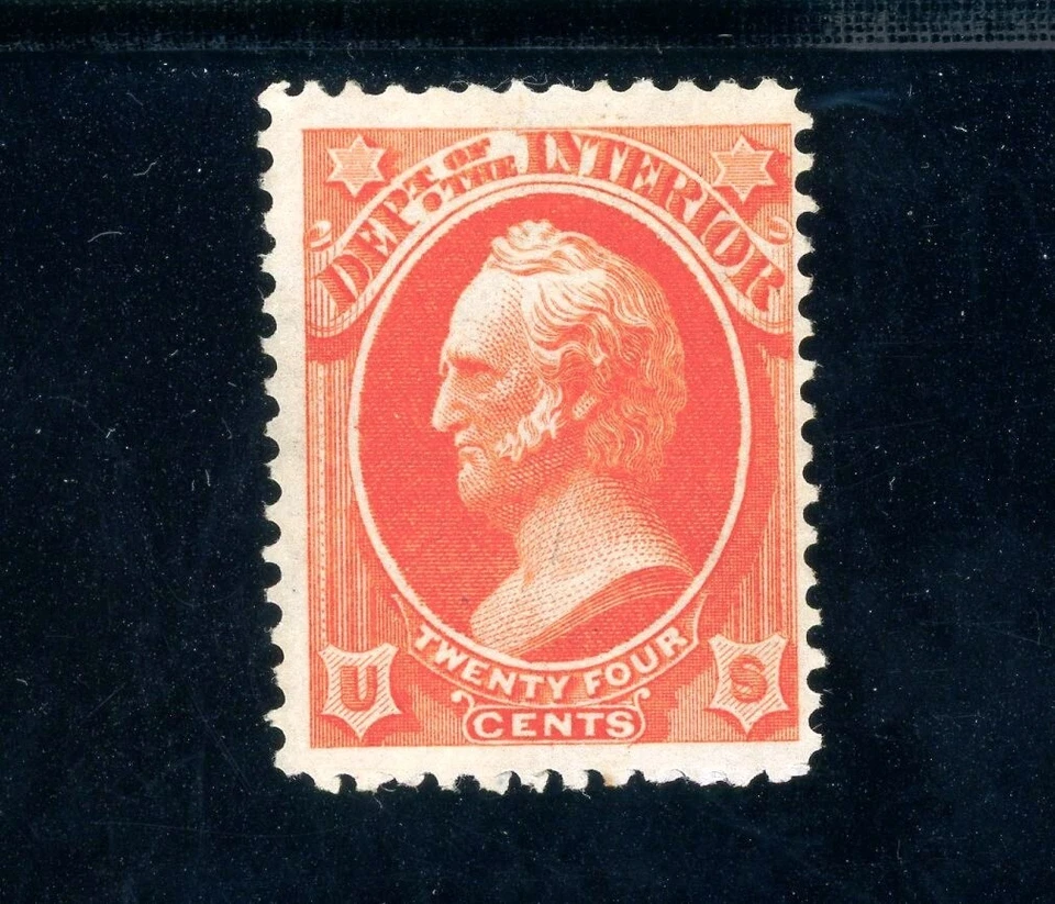 USAstamps Unused FVF US 1873 Dept of Interior Scott O22 OG MLH SCV $180 - Image 1 of 2