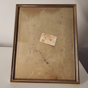 8 x 10 CARR Picture Frame Gold Plated VTG - Picture 1 of 17