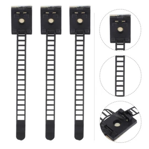 50 Pcs Wiring Fixing Seat Adhesive Cable Organizer Cord Management - Afbeelding 1 van 5