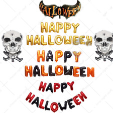  Happy Halloween foil balloons  Letter Dare Party Hanging Baloons Red and Black 
