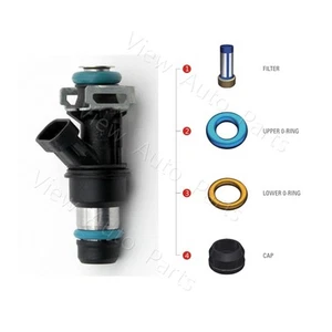 Juego de 8 sellos de reparación de inyector de combustible para Chevrocet GMC V8 FJ10062/FJ315 - Imagen 1 de 8