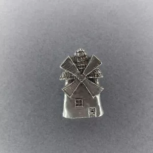 Spilla giacca cappello bavero peltro originale Barker Windmill 1996 - Foto 1 di 2