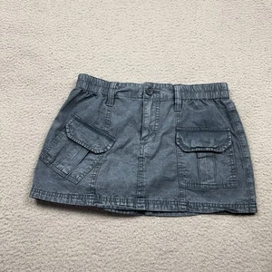 Bdg Urban Outfitters Skirt Womens Small Blue Canvas Short - Picture 1 of 10
