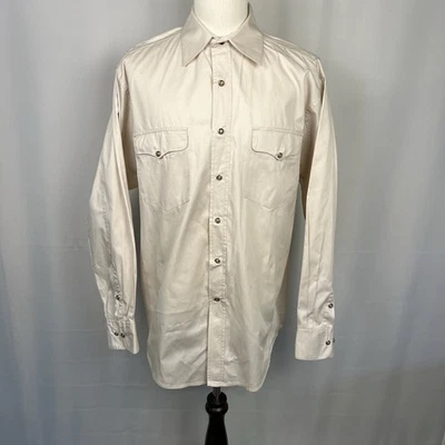 Camisa Western Walls Auténtica Ranch Wear Para Hombre Talla Grande Perla A Presión Botones Foto 1 de 4