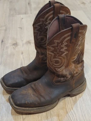 Durango Rebel 10.5 EE Western marrón suela antideslizante y resistente al aceite DB4344 cuero  Foto 1 de 4