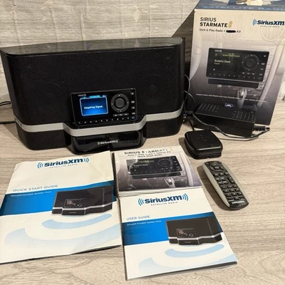 SiriusXM Portable Speaker Dock SXABB2 & Sirius Starmate 8 SST8 Receiver BB2 Mint - Image 1 of 4