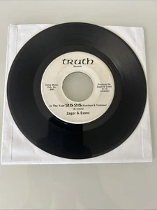 Zager & Evans In The Year 2525 Truth Records White Label PROMO 45 Private Press - Picture 1 of 4