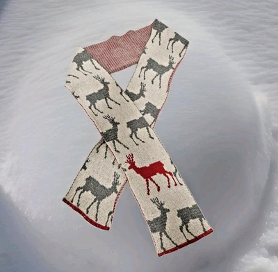 Bufanda Vintage Verde 3 Tejidos Rectangular Mezcla Algodón 68" x 6"-EXCELENTE HECHA EN EE. UU. Foto 1 de 4