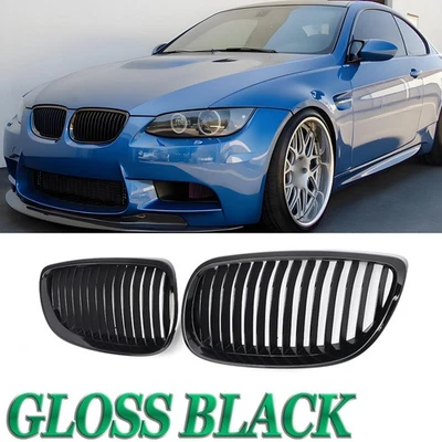 Gloss Black Front Bumper Grill for BMW E92 E93 M3 328i 335i Coupe 07-13 Pre-LCI - Изображение 1 из 4