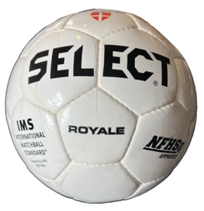 SELECT White Royale Soccer IMS Ball Size 5 NFHS NCAA Match 11-5-2014 - Picture 1 of 17
